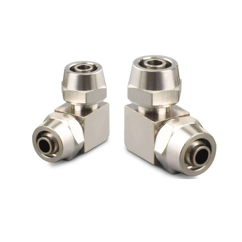 Pneumatic Push-In Elbow Fittings — Equal & Reducing Elbow Connectors for Air & Water Hose