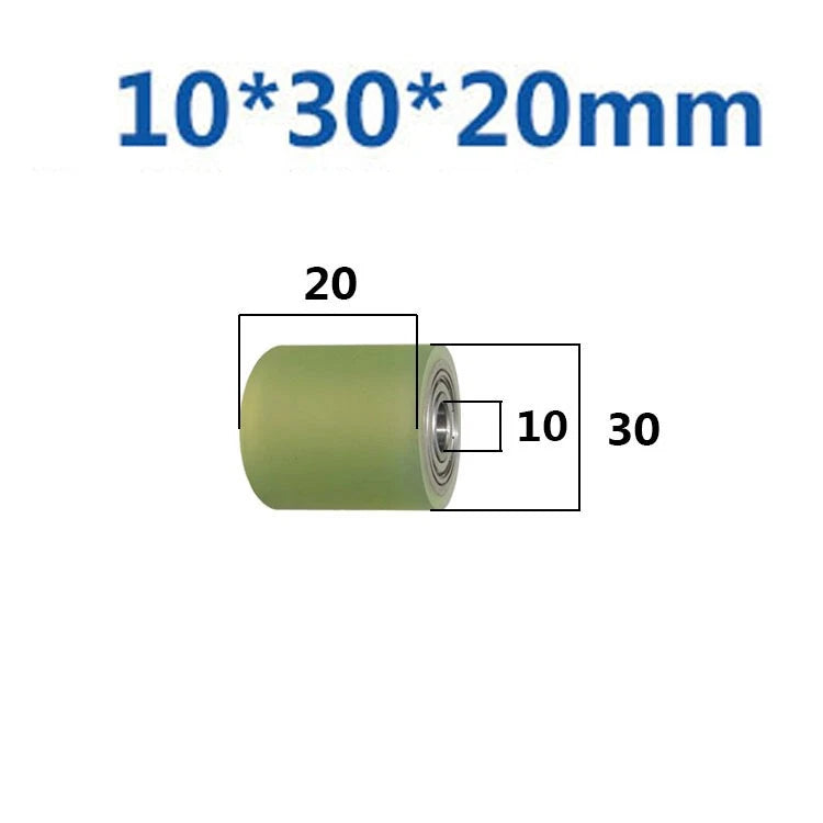 Ø10mm Polyurethane Ball Bearing Rubber Coated Bearings Pulley Guide Wheel Molded