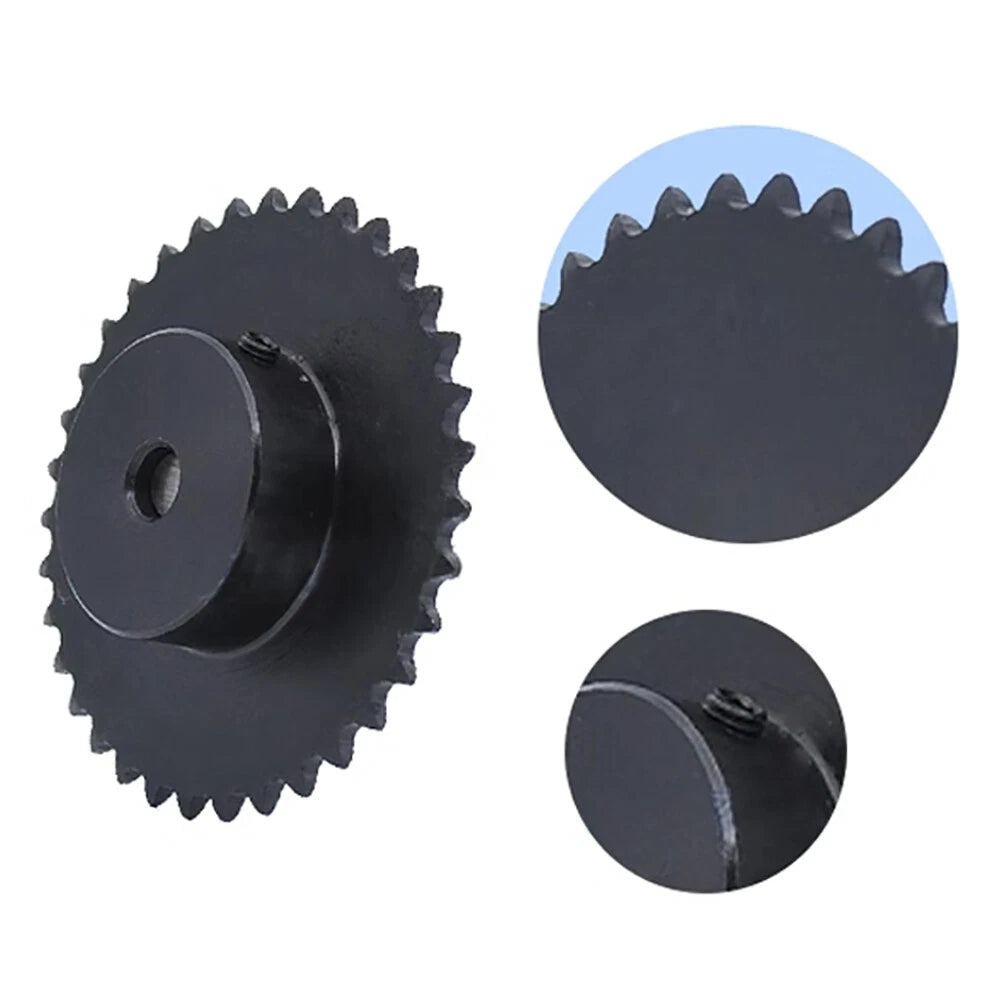 04C Roller Chain Drive Sprocket Wheel 11T-40T Keyhole Hole 8mm-30mm Pitch 6.35mm