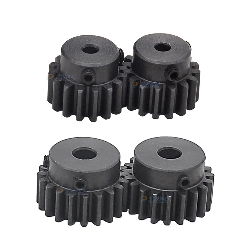 Mod1.5 Steel Pinion Gear Spur Gear 12-100 Teeth 4-25mm Bore With Screw Blackened