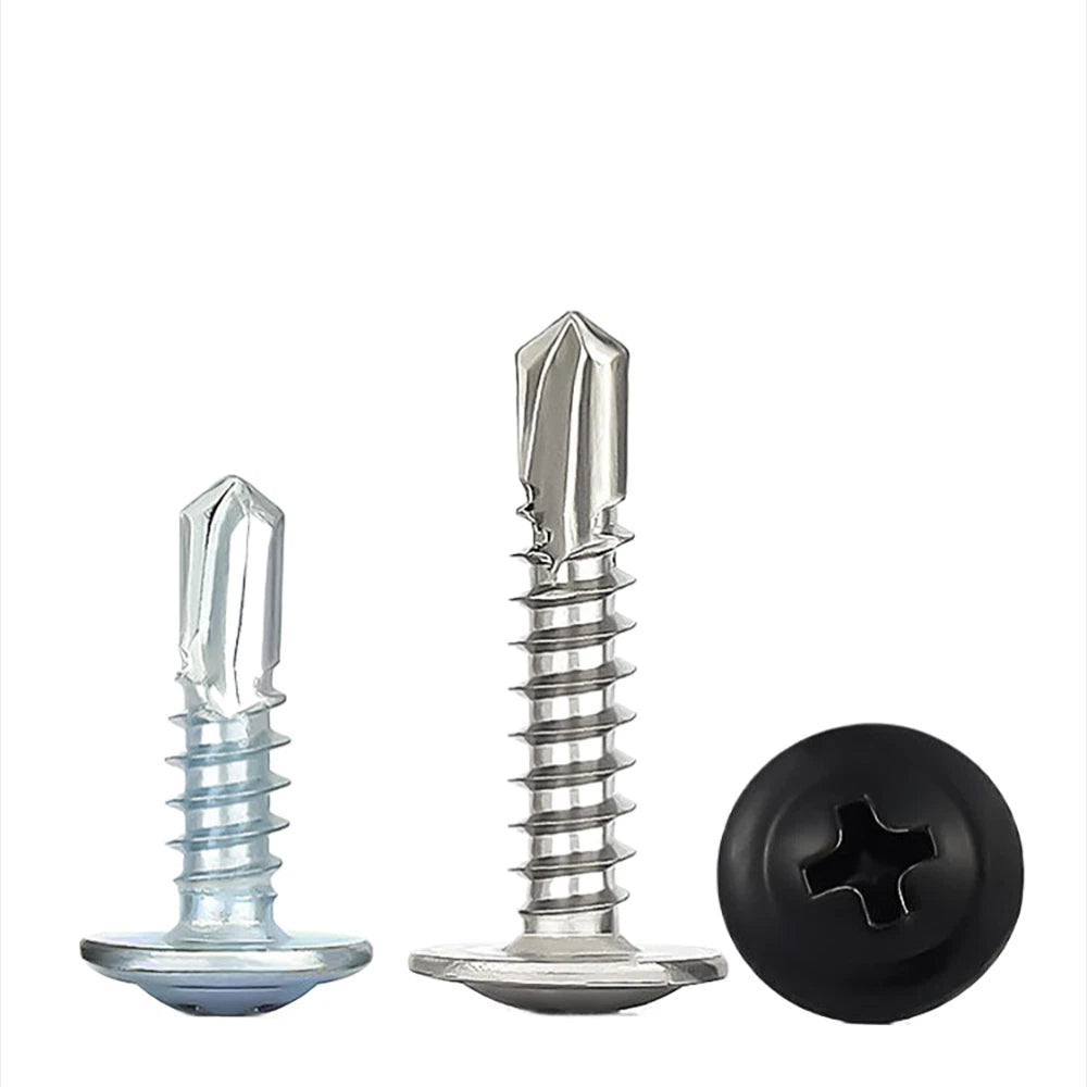 M4.2 M4.8 Self Drilling Wafer Head Screws – Steel & Stainless for Sheet Metal