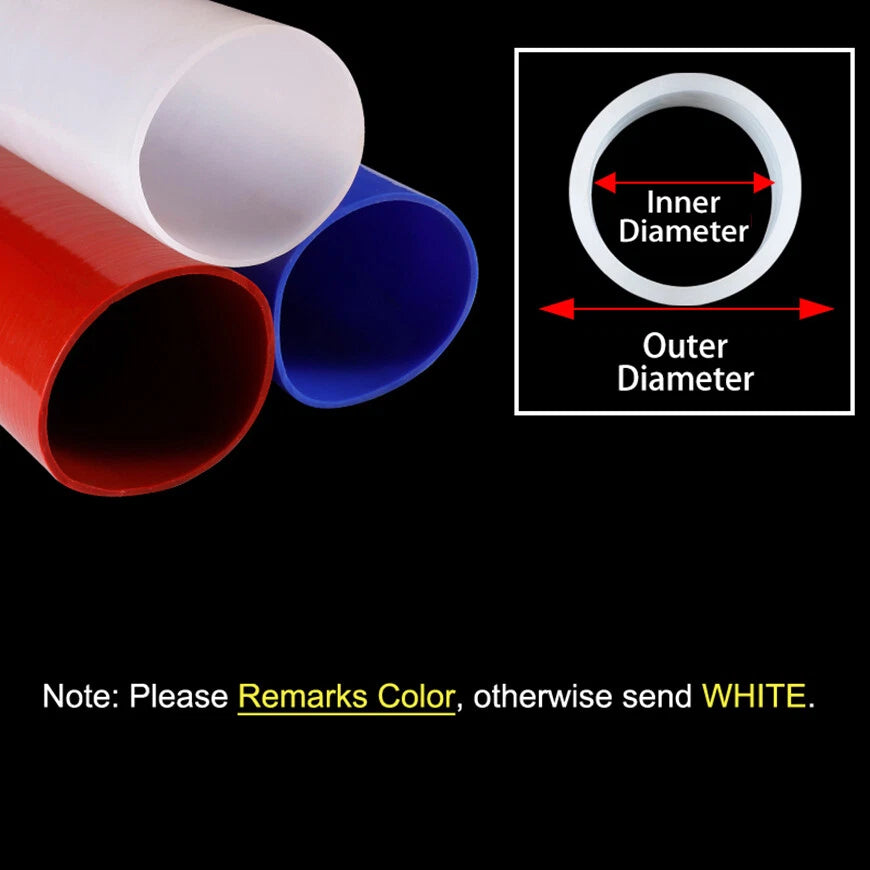 Silicone Tube Hose Pipe | OD 20–400mm | Soft Flexible High-Temp Rubber