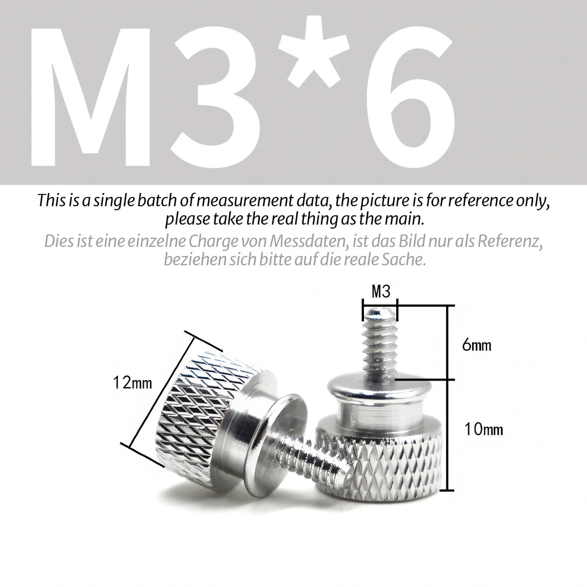 M3 Knurled Thumb Screws – Colorful Aluminum Alloy Hand-Tighten Grip Bolts