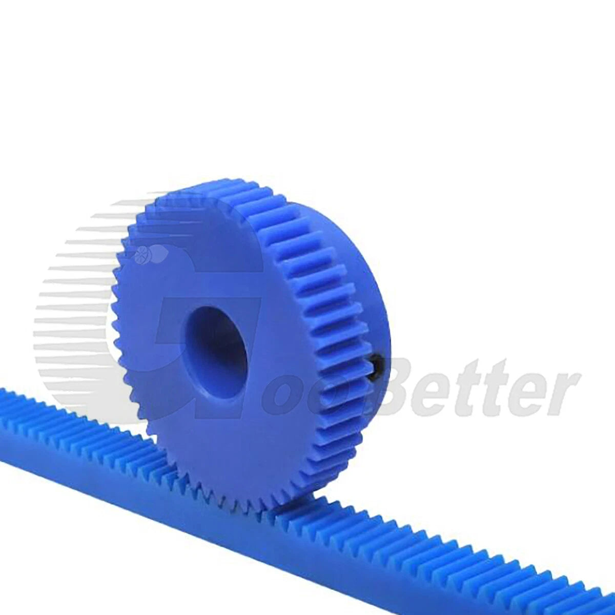 1 Mod 50 Teeth Blue Nylon Spur Gear Bore 6mm-20mm Pinion Plastic Gear with Step