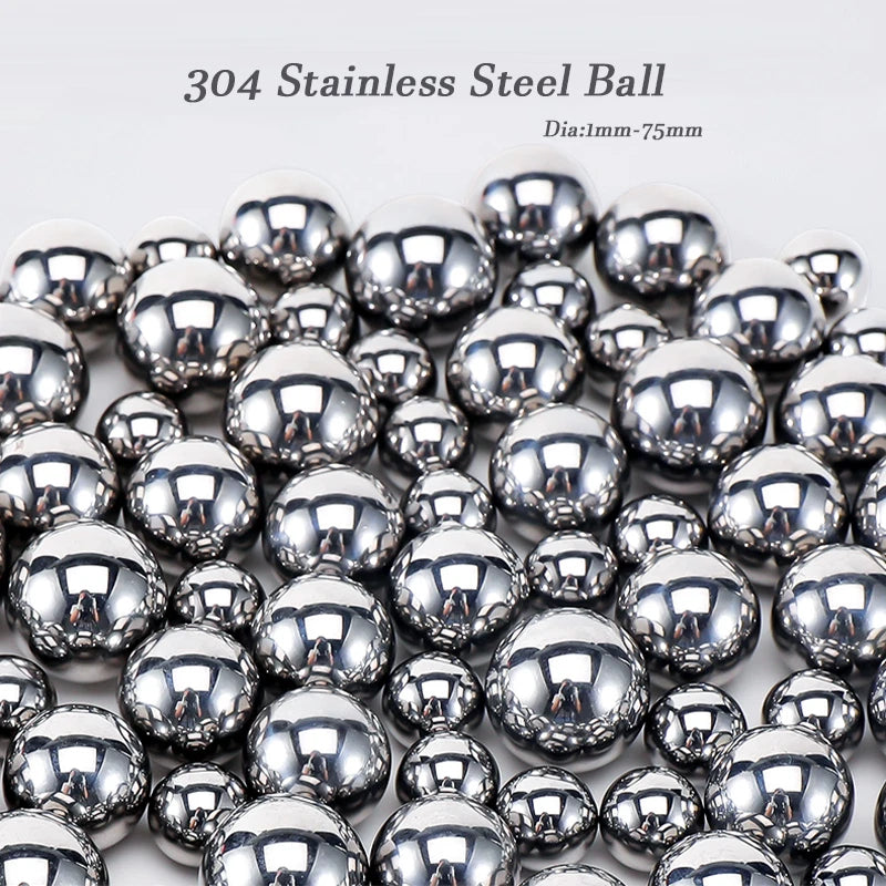 Stainless Steel 304 Ball Solid High Precision Smooth Bearings Loose Beads 1-75mm