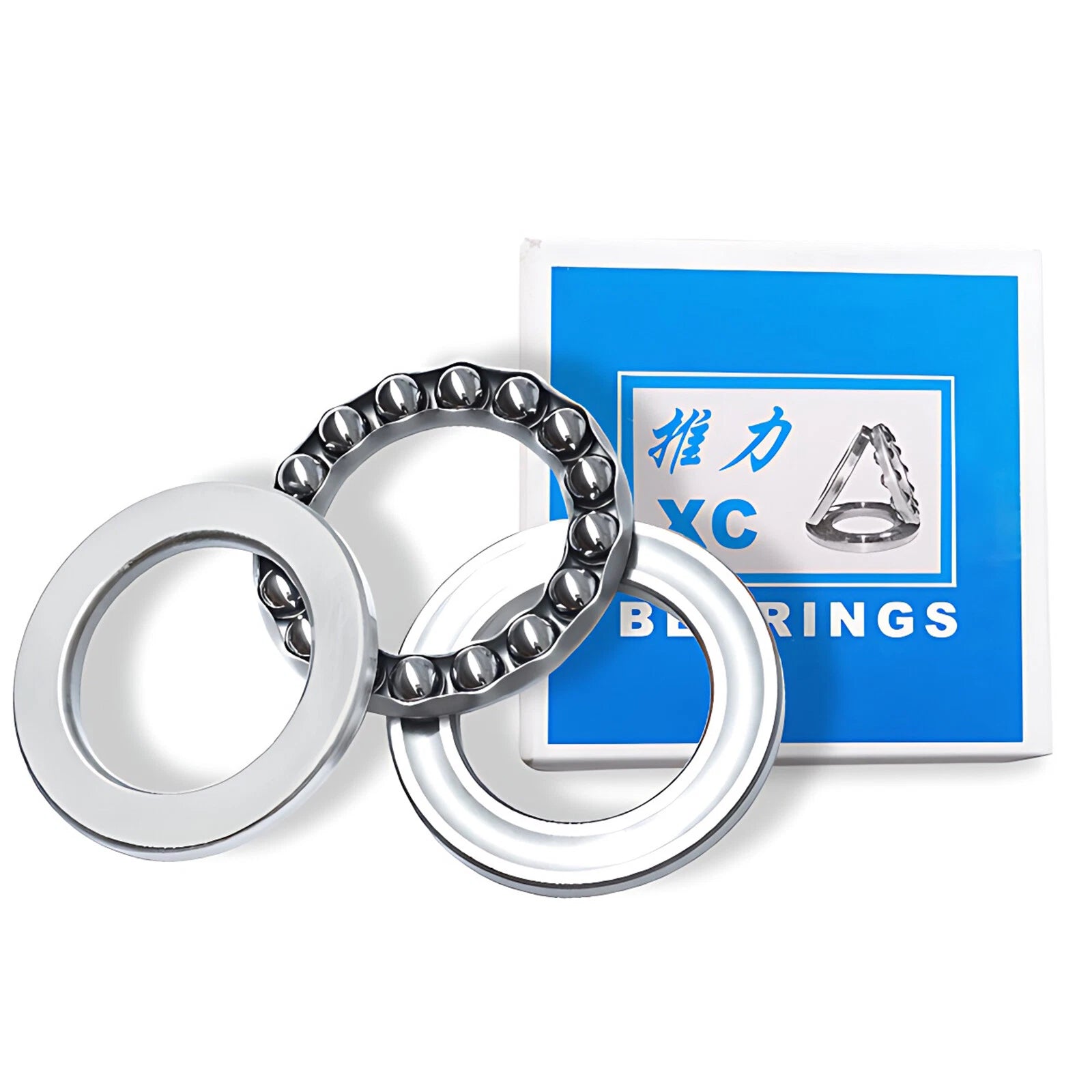 Plane Bearings Axial Ball Thrust Bearing 51100 -51418 3-Parts High Quality