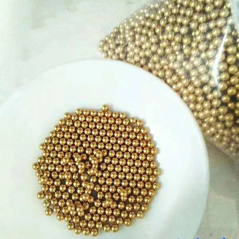 H62 Solid Precision Brass Ball Diameter 0.9-45mm Pure Copper Metal Ball Bearings