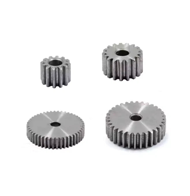 1M Pinion Spur Gear 1 Mod Cylindrical Flat Gear 8T - 180T Teeth 45# Steel 10mm
