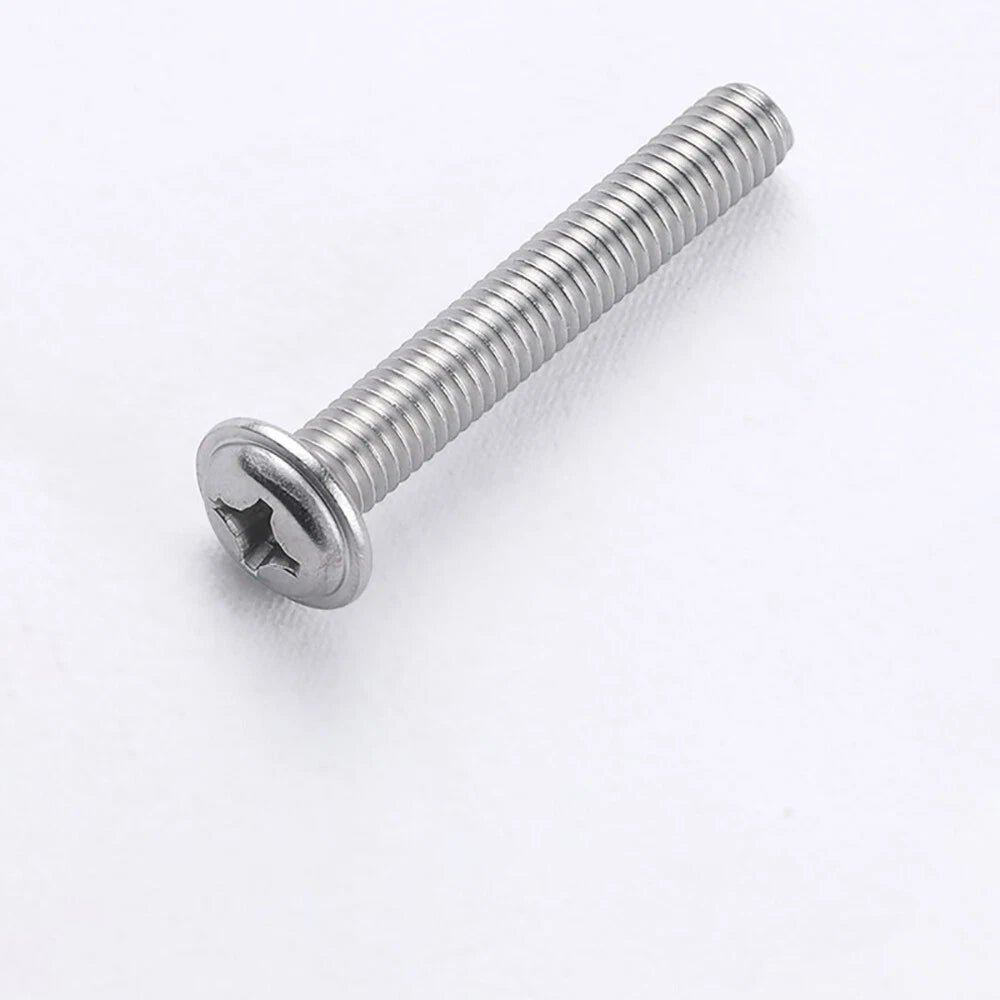 Phillips Flanged Button Head Screws M1.4–M6 | 304 Stainless Steel - HomeDIYer