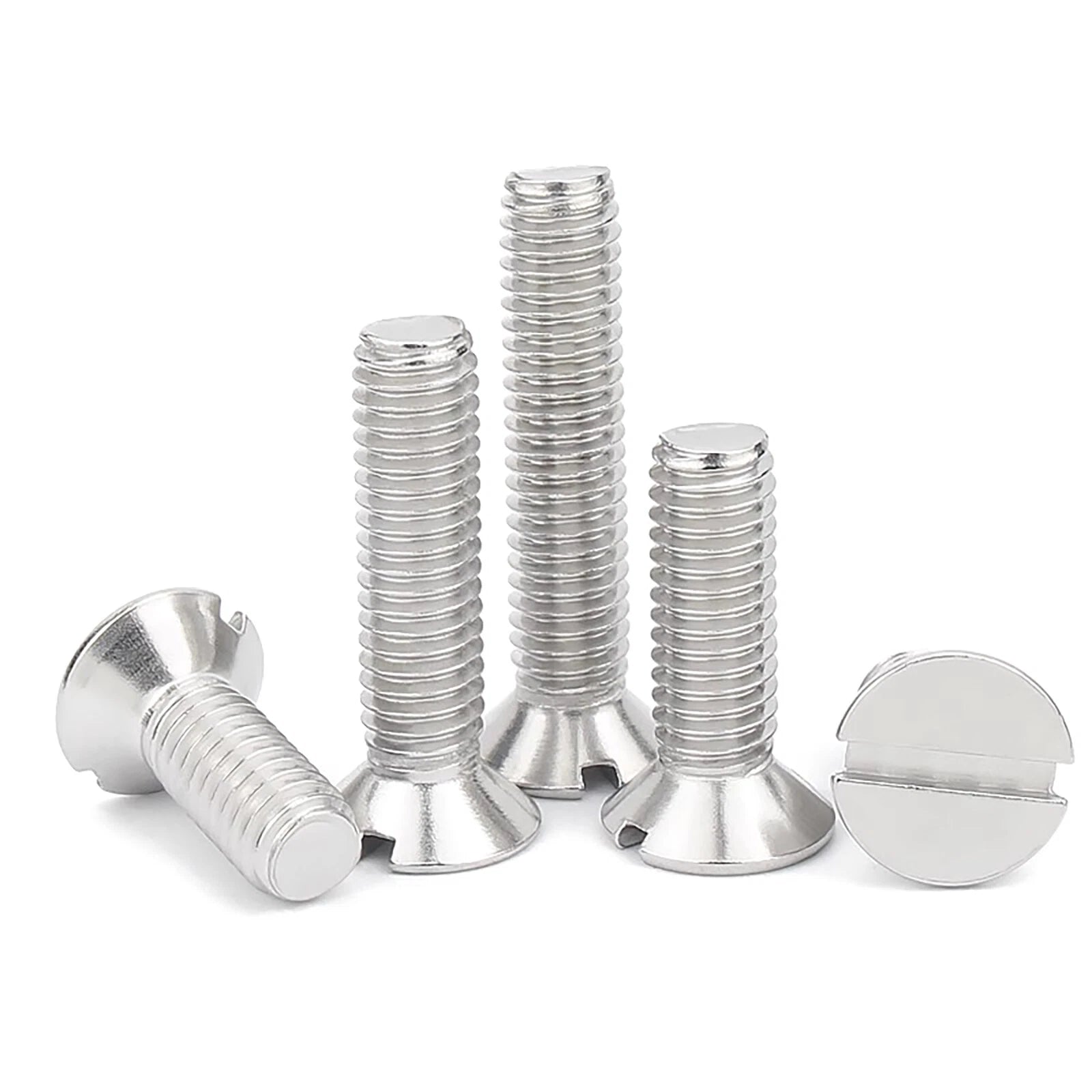 Countersunk Slotted Machine Screws M2–M8 | A2 Stainless Steel DIN 963