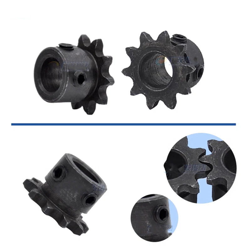 Hole 8mm-20mm Steel Chain Sprocket Pilot Bore 04C 26T-30T Sprockets Roller Chain