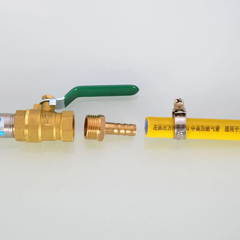 Brass Female Hose Barb Fittings – 90° Elbow & Straight Adapter, 1/4" to 1" NPT × 6–32mm