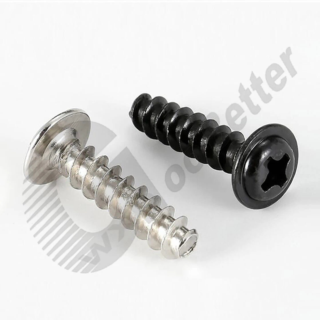 M1.4 M1.7 M2 M2.3 M2.6 M3 M4 Flanged Pan Head Blunt Screws – Nickel or Black Zinc Carbon Steel