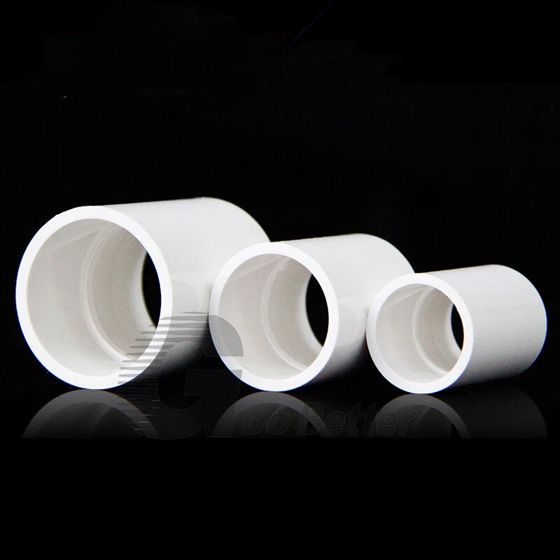 16mm-160mm PVC Straight Connector Sleeve Pipe Fittings for Fishbowl Tank Metric