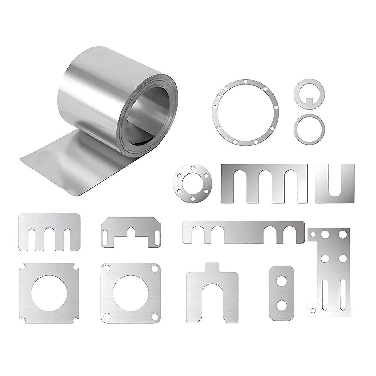 304 Stainless Steel Thin Plate Band Foil Sheet 0.05mm - 0.5mm Metal Strip Roll
