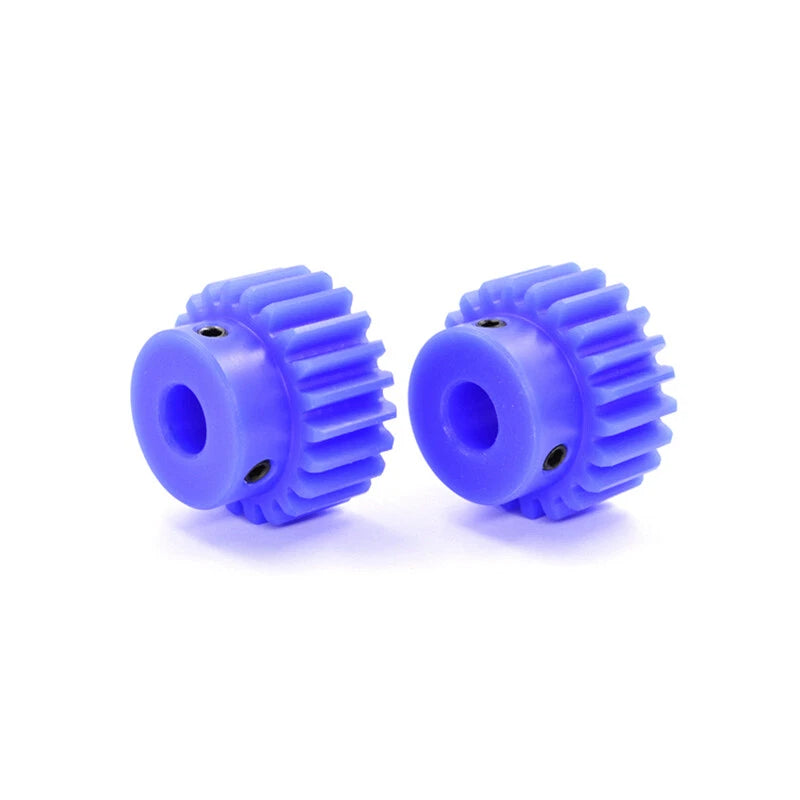 2 Module 2M Nylon Spur Gear 15-30T Bore 5-25mm Pinion Gear With Step Motor Gears