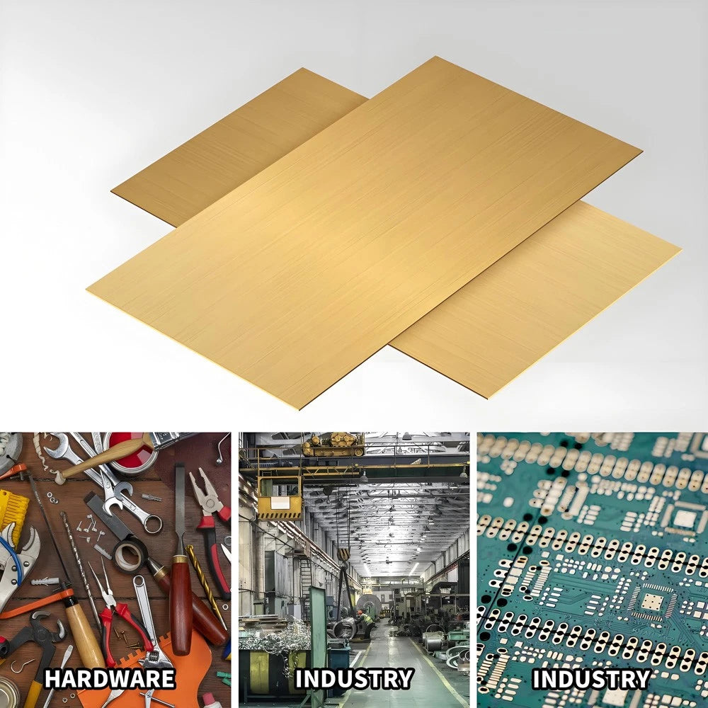 Brass Square/Plate/Sheet 0.1mm to 5.0mm Thick - Brass Sheet Metal Guillotine Cut