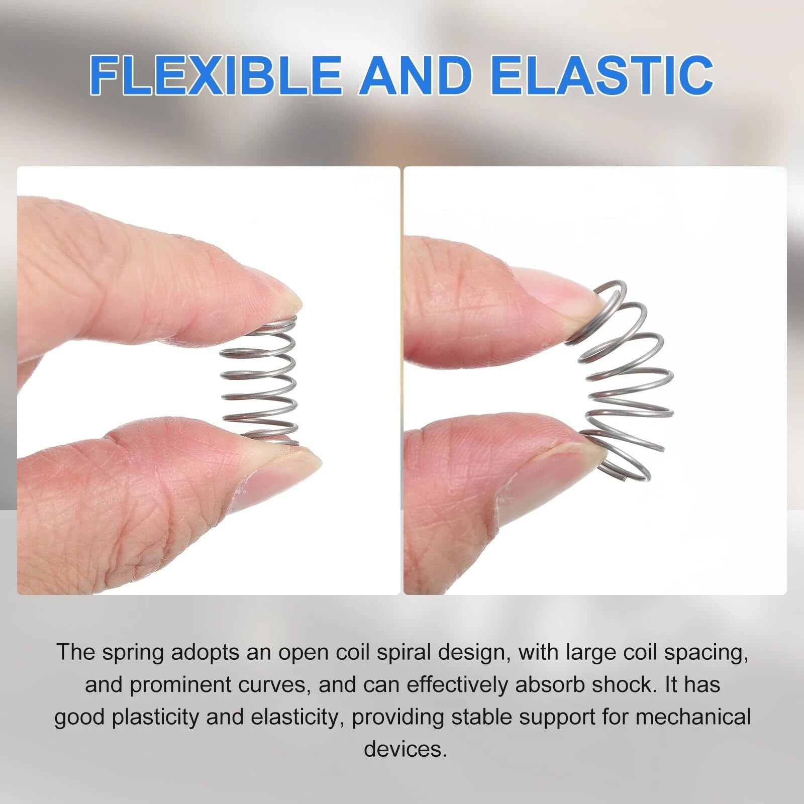 Compression Spring A2 304 Stainless Steel Wire Dia 0.7mm - 0.8mm Various Length