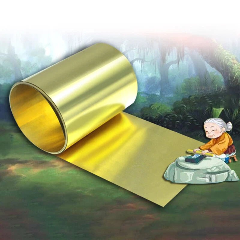 Brass Metal Thin Sheet Foil Belt 0.1~1mm Thickness Crafts Metalworking Supplies - HomeDIYer
