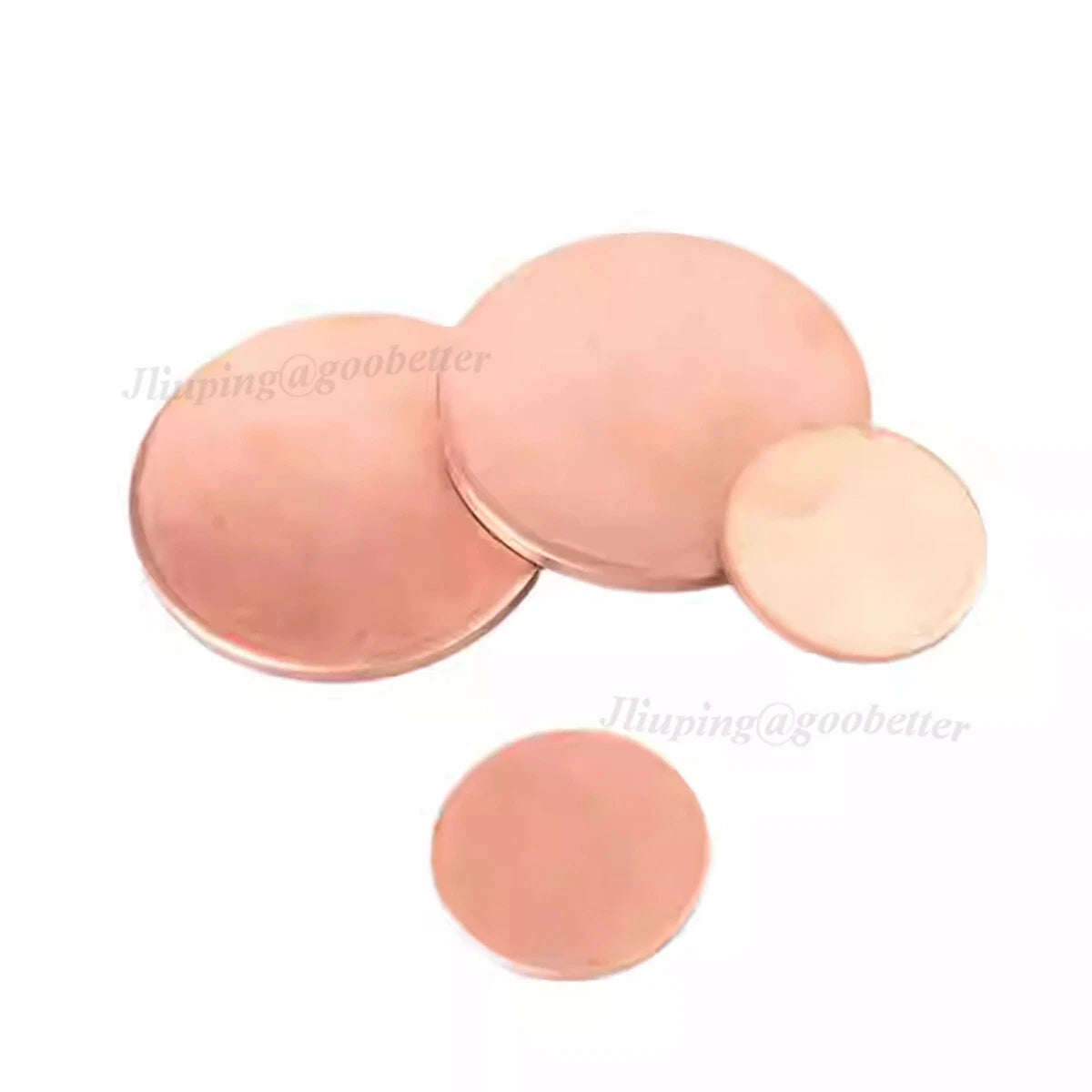 T2 Copper Discs Solid Round Sheets Plate Dia 10 15 20 25 30 35 40 45 50 55~100mm