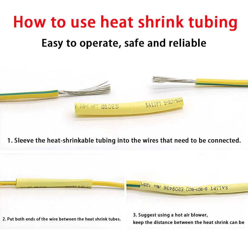 Heat Shrink Tubing Grey 2:1 Ratio — Ø1mm to Ø50mm, 1M–10M