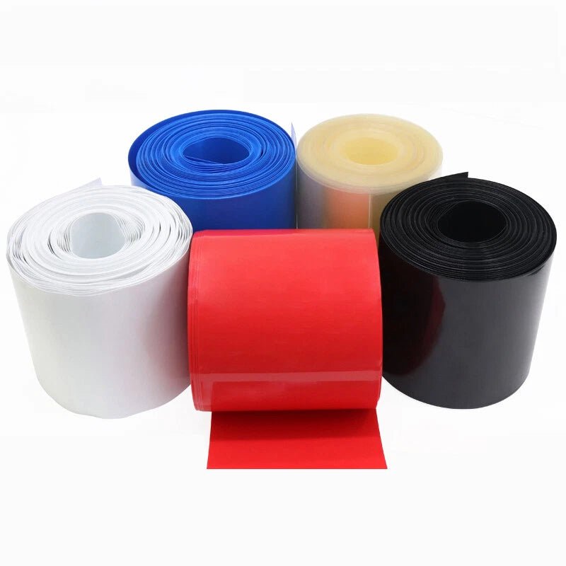 PVC Heat Shrink Tubing – Flattened Width 103mm to 625mm, Multiple Colors - HomeDIYer