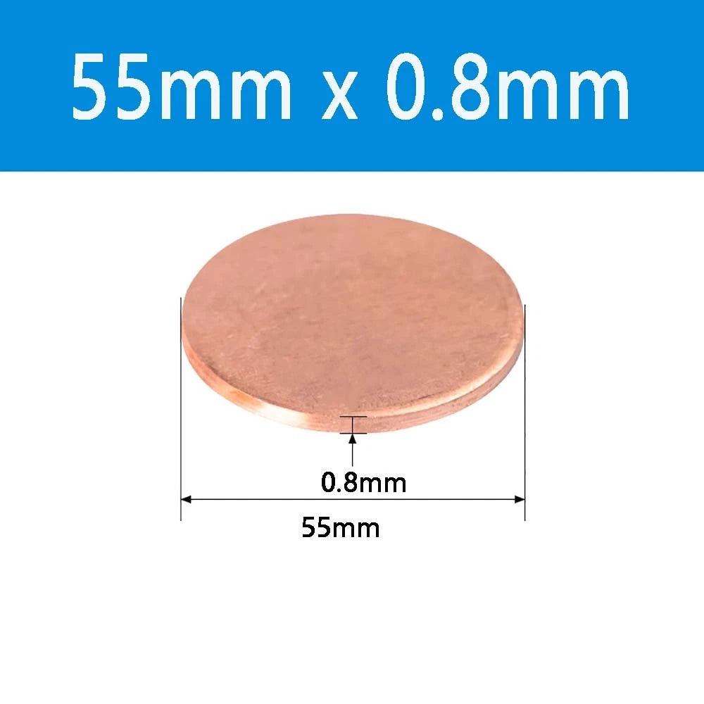 T2 Solid Pure Round Copper Sheet Flat Round Copper Disc Blank Round Metal Sheet