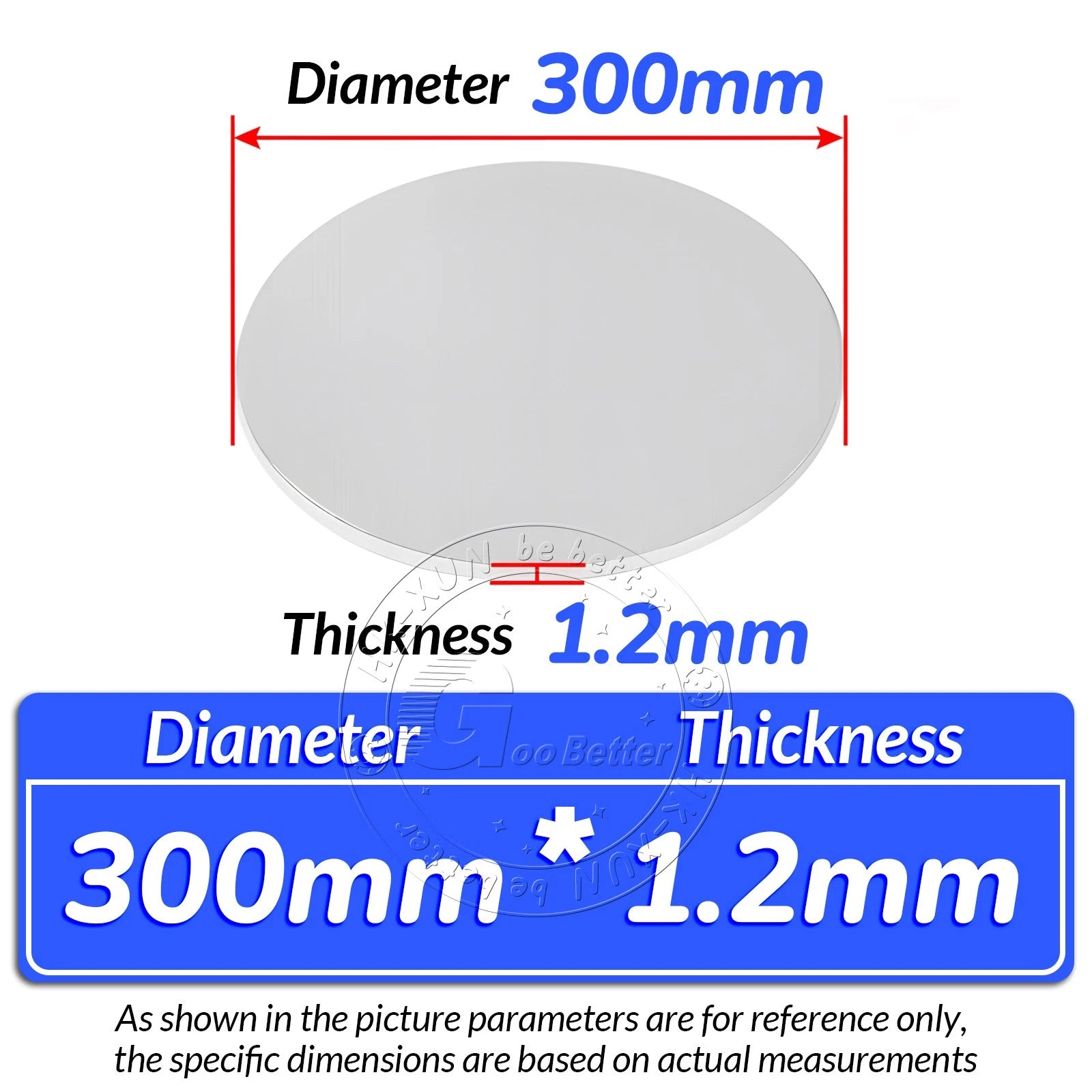 Round 6061 Aluminum Sheet Disc Plate 1mm-20mm Thick DIY Model Craft Art Handmade