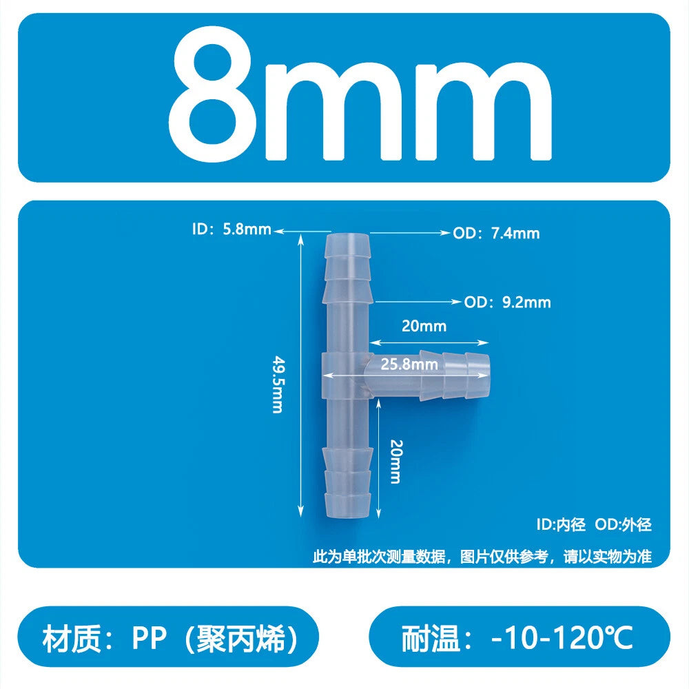 Plastic Pagoda Tubes Reducer Joint 2 3 4Way Hose Connector Tube Splitter Fitting