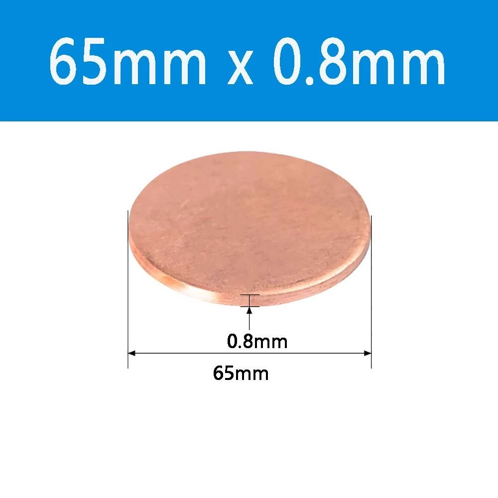 T2 Solid Pure Round Copper Sheet Flat Round Copper Disc Blank Round Metal Sheet