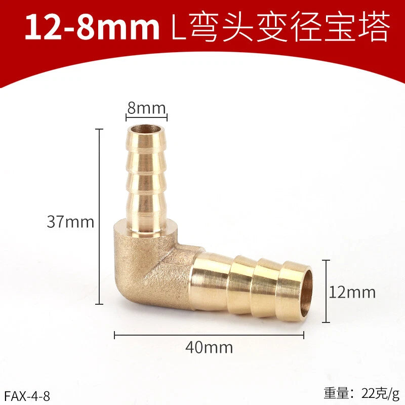 Brass Reducing Hose Fittings – Straight, L, T & Y Connectors for Gas & Air Tube