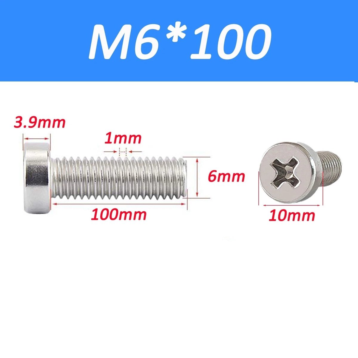 A2 Stainless Steel Cheese Head Phillips Machine Screws | M2–M8 Metric Bolts - HomeDIYer