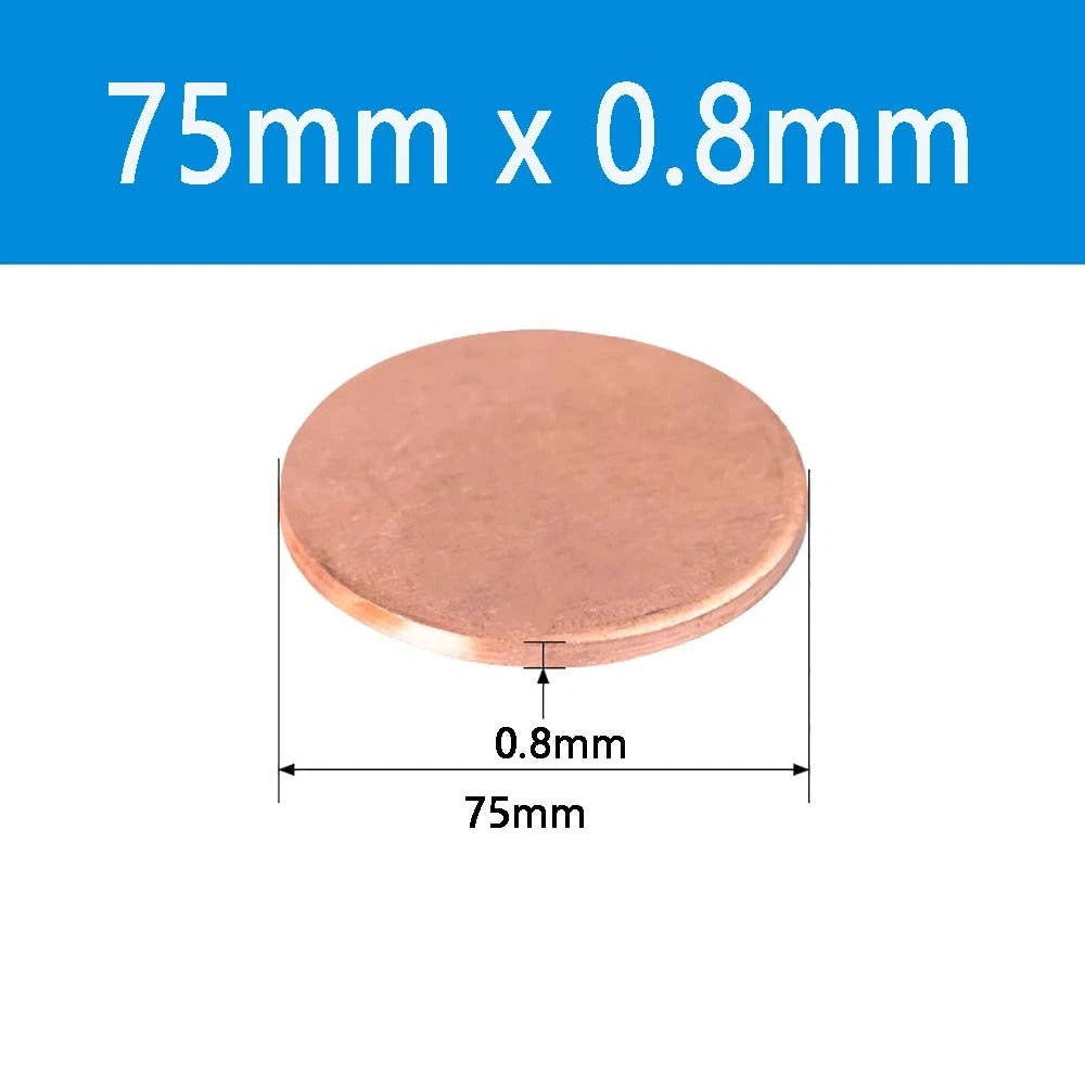 T2 Solid Pure Round Copper Sheet Flat Round Copper Disc Blank Round Metal Sheet