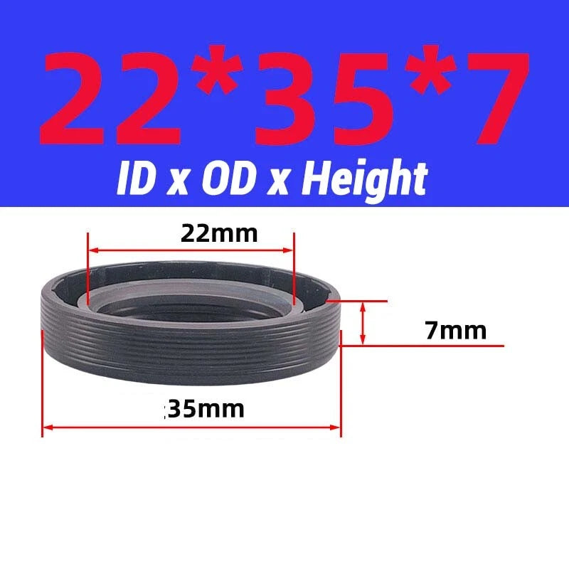Oil Seal Metric Size Rotary Shaft Seal ID 8-38 mm TC FB Skeleton Oil Seal Rings