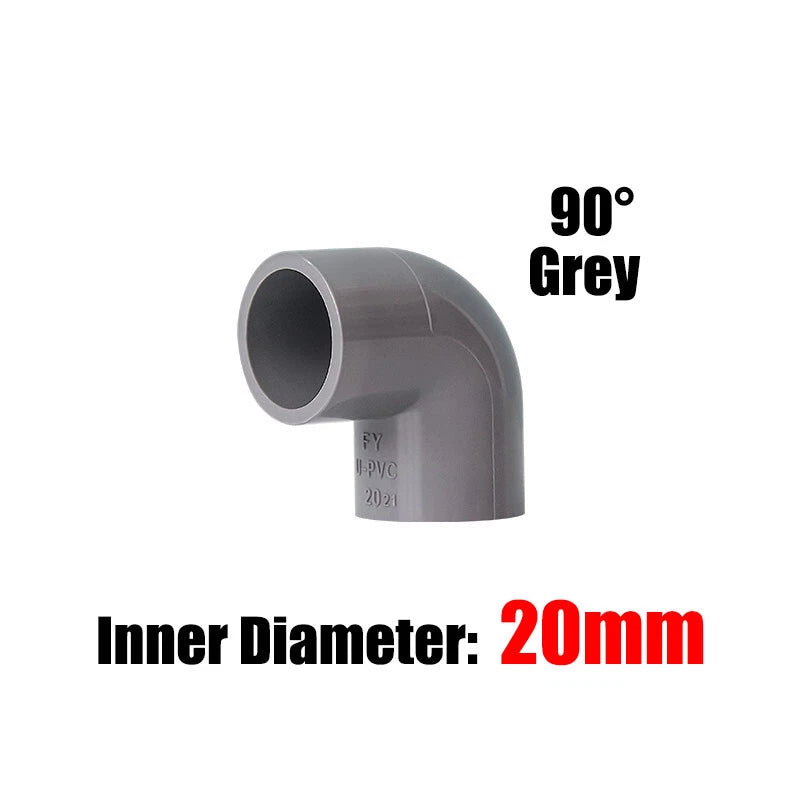 PVC 3 4 5 6-Way Elbow Connector Direct Pipe Fittings 20-110mm White Blue Grey