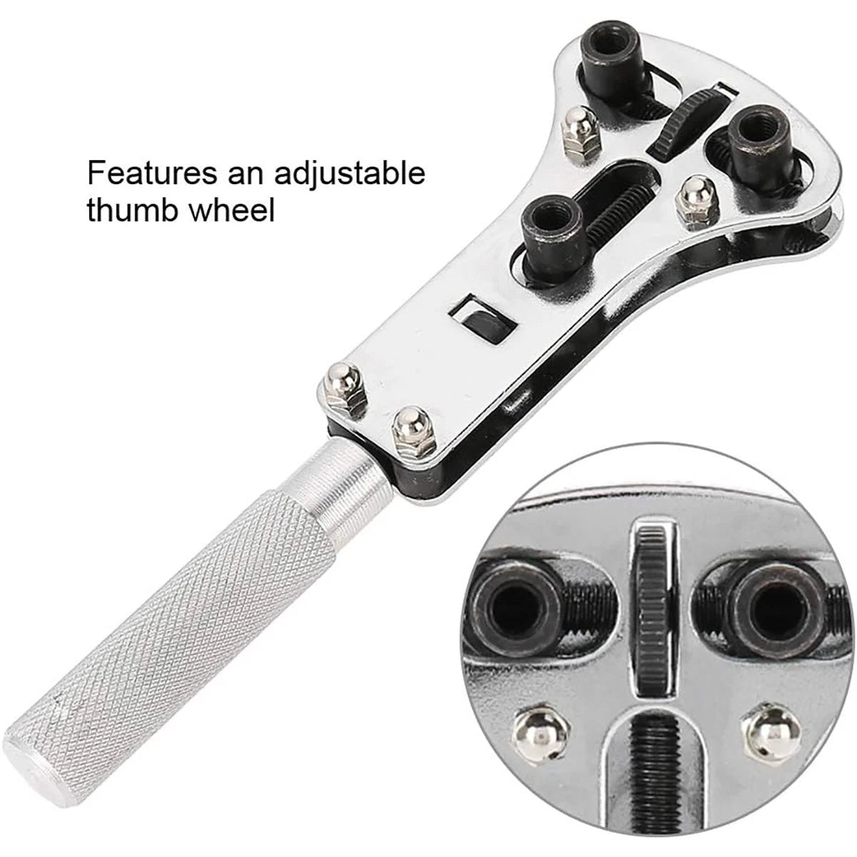 19Pcs Watch Repair Back Case Opener Wrench maker Screw Cover Remover Tool Kit UK