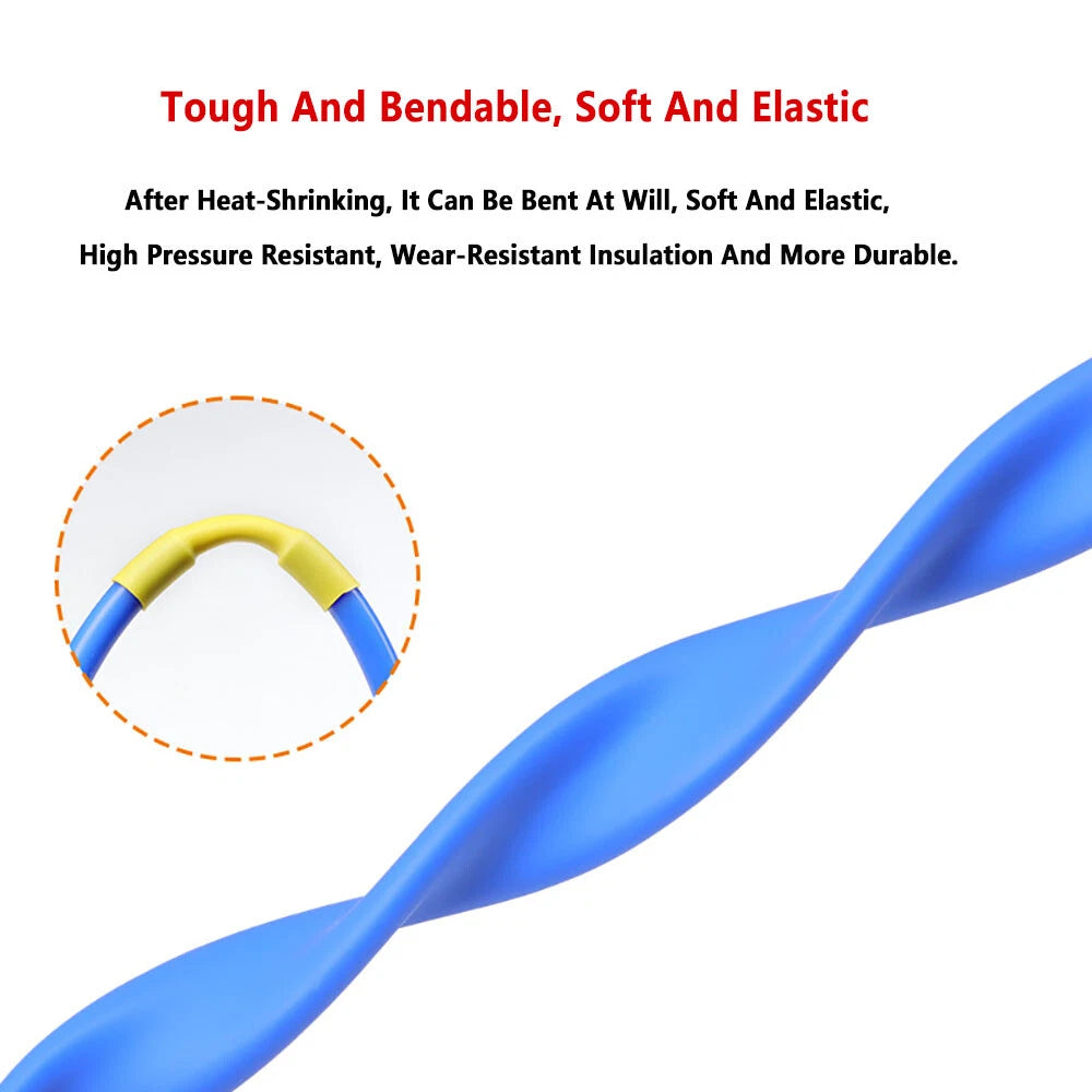 1.7:1 Heat Shrink Tubing — φ0.8mm to φ40mm, Multiple Colors & Lengths