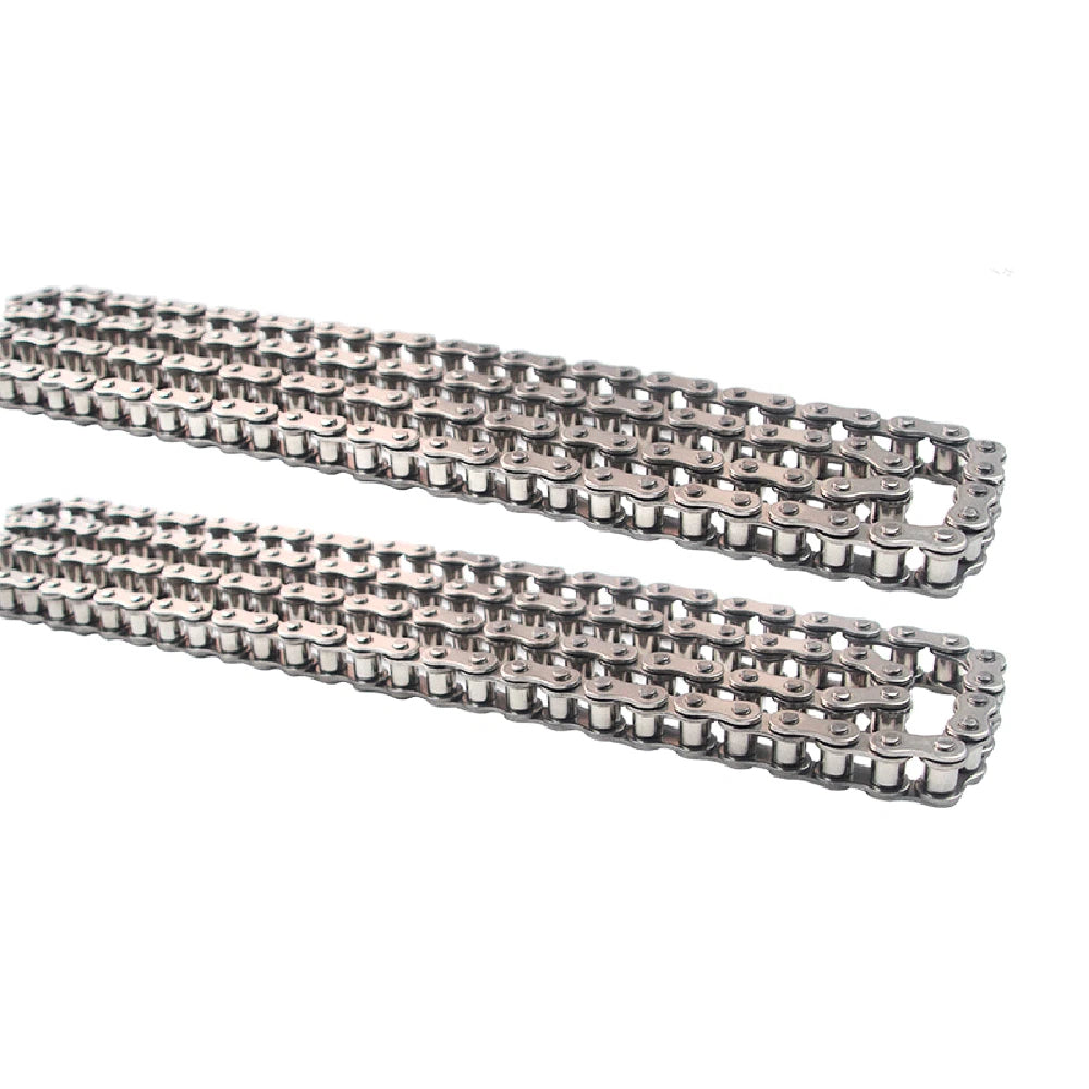 #25/35/40/50/60/80 Simplex Roller Chains 1/4" to 1" Pitch 304 A2 Stainless Steel