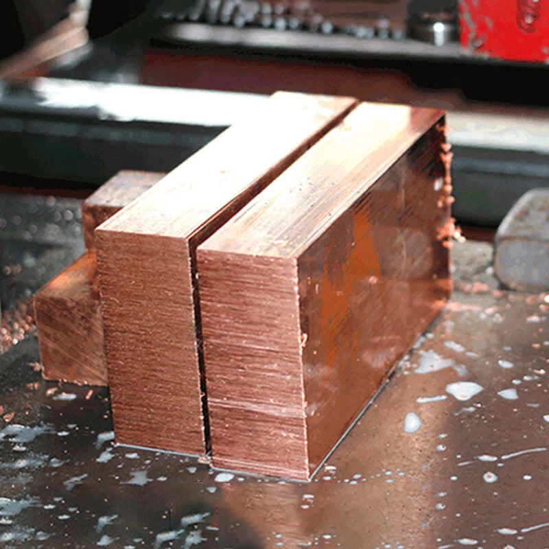 3/4/5/6mm Pure Copper Strip Flat Bar T2 Cu Metal Copper Sheet Plate 100mm Length