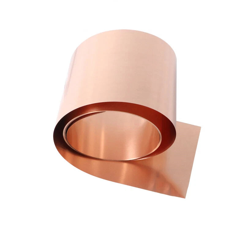 Copper Strip/Sheet Roll 99.9% Pure Copper Sheet Metal Foil Plate 0.05-1mm Thick