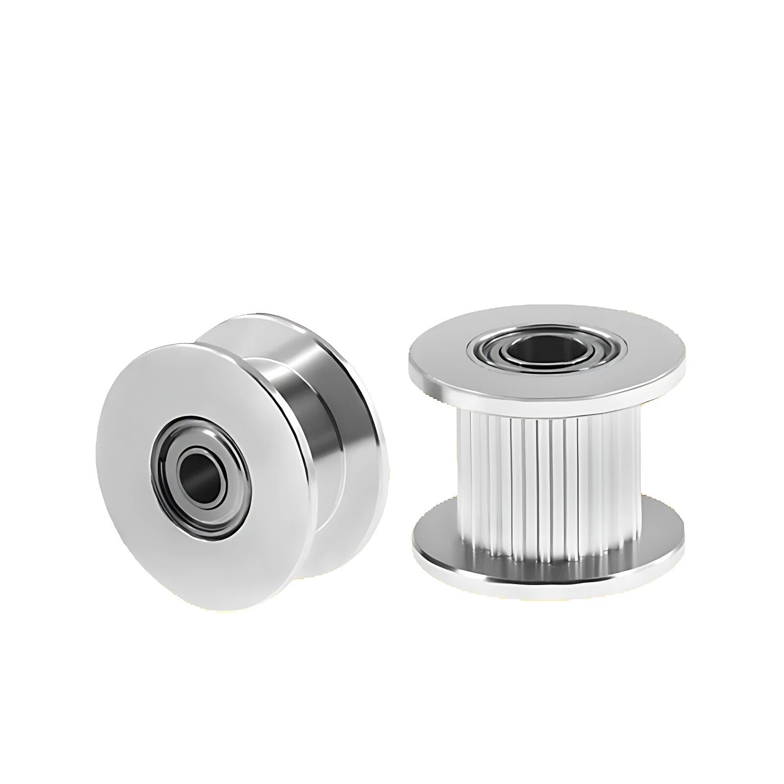 GT2 6mm/10mm Timing Belt Smooth/Toothed Tooth Idler Drive Pulley 12-60 Bore 3-15