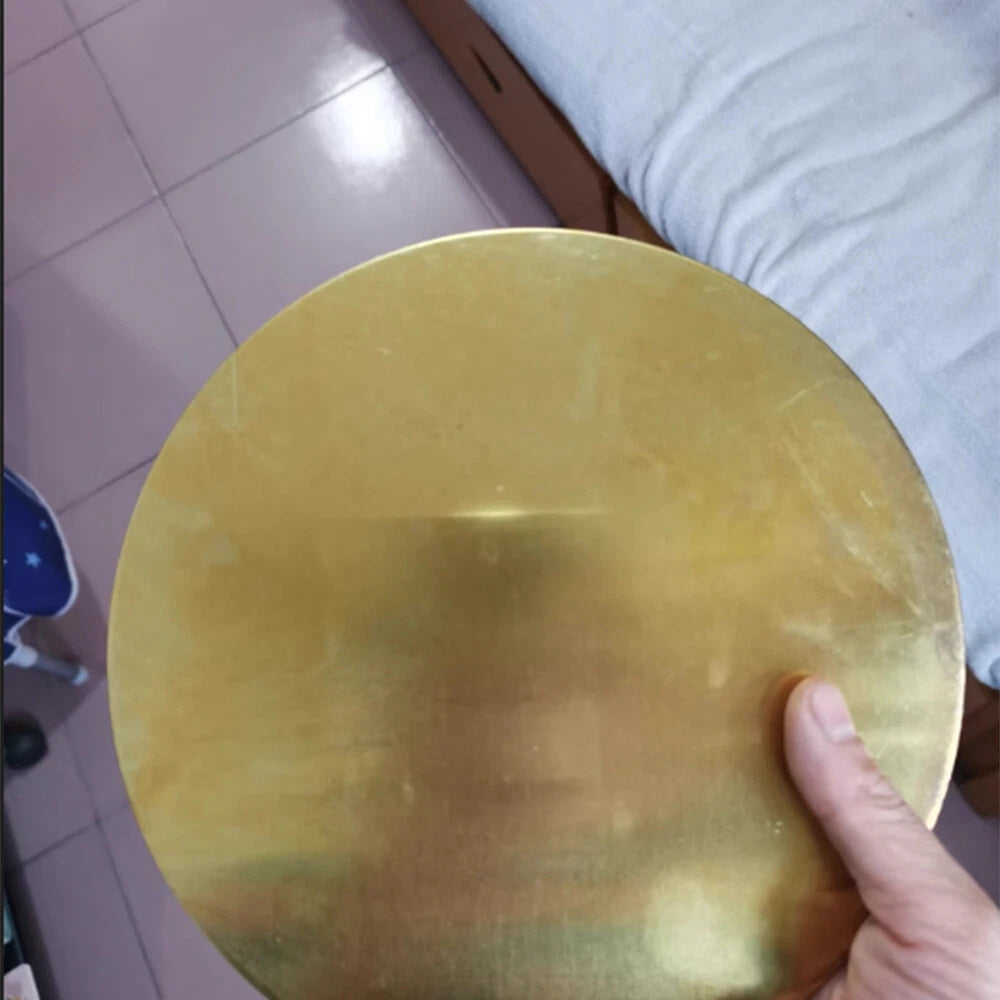 H62 Pure Brass Round Disc Plate Copper Metal Sheet for DIY Projects Crafts Home