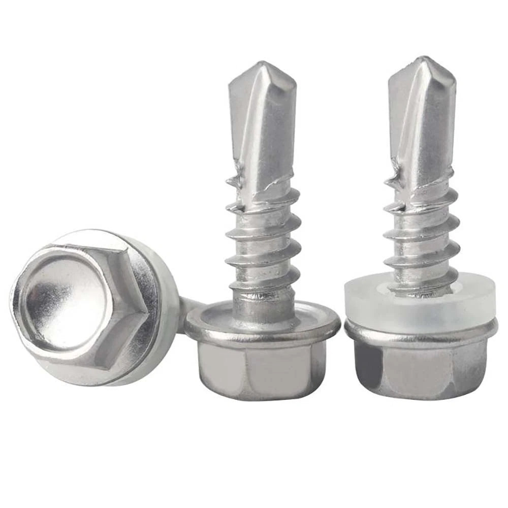 410 & A2 Stainless Hex Head Self‑Drilling Tek Screws – for Metal Roofing & Sheeting