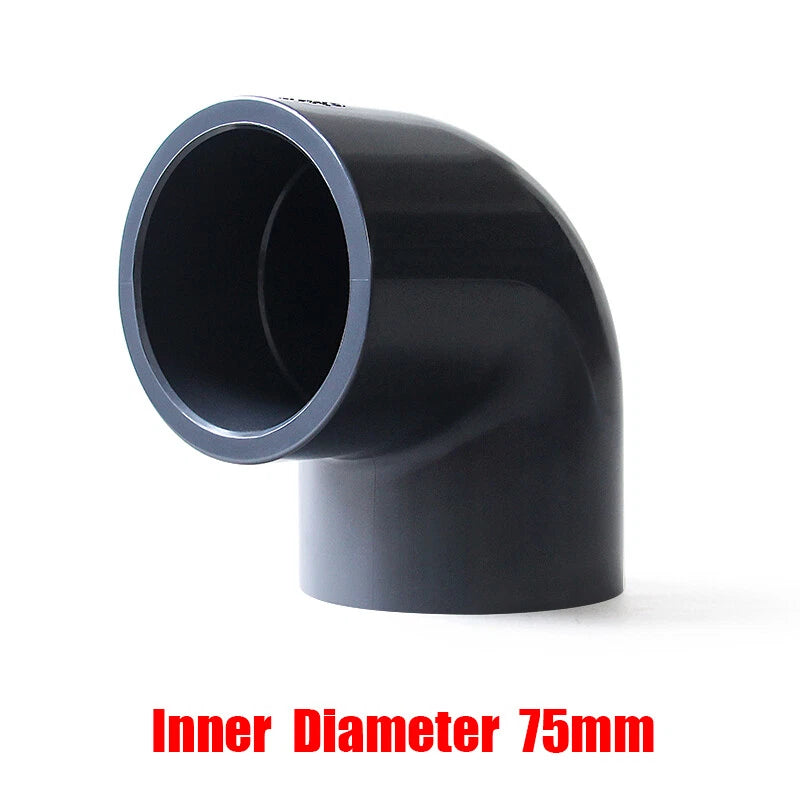PVC Elbow Pressure Pipe Fittings 20mm-110mm Aquarium Fish Tank Pond Solvent Weld