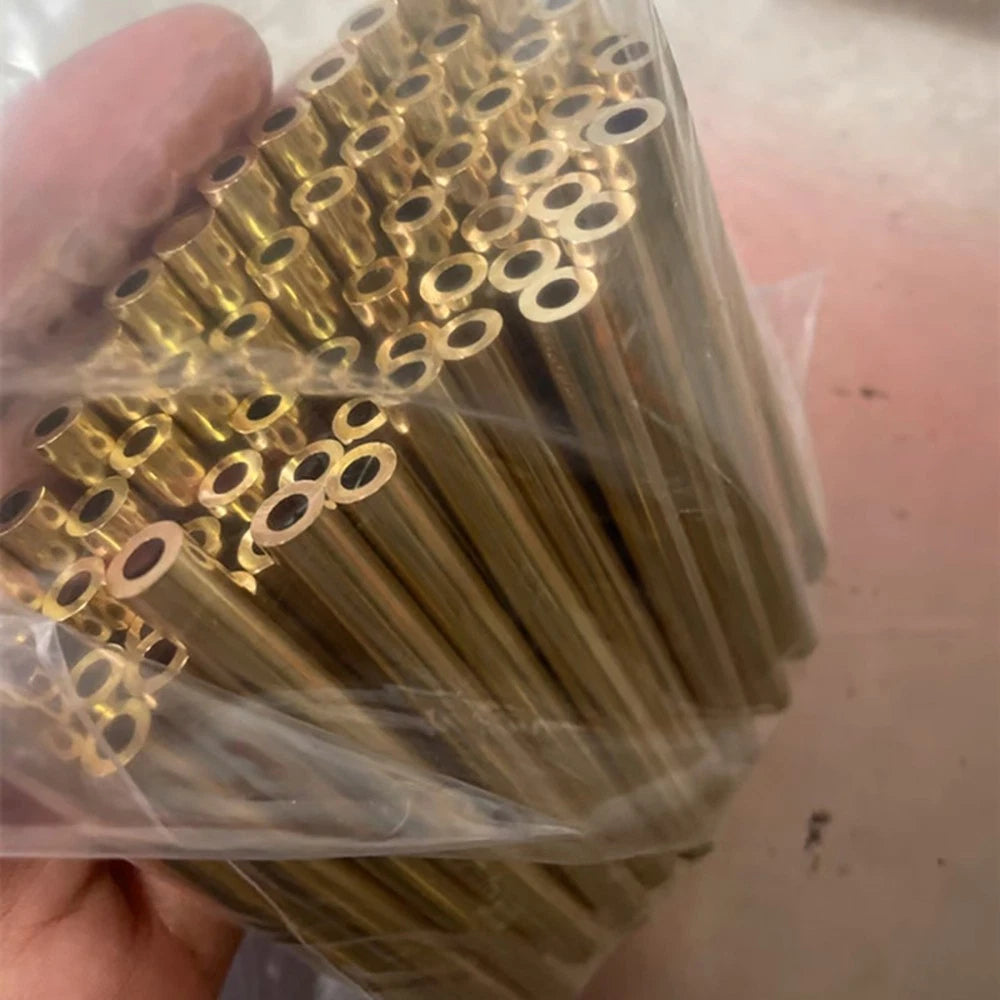 Brass Round Tube Pipe H65 (CuZn35) — 0.2–2mm Wall, 1–80mm OD, 300mm Length