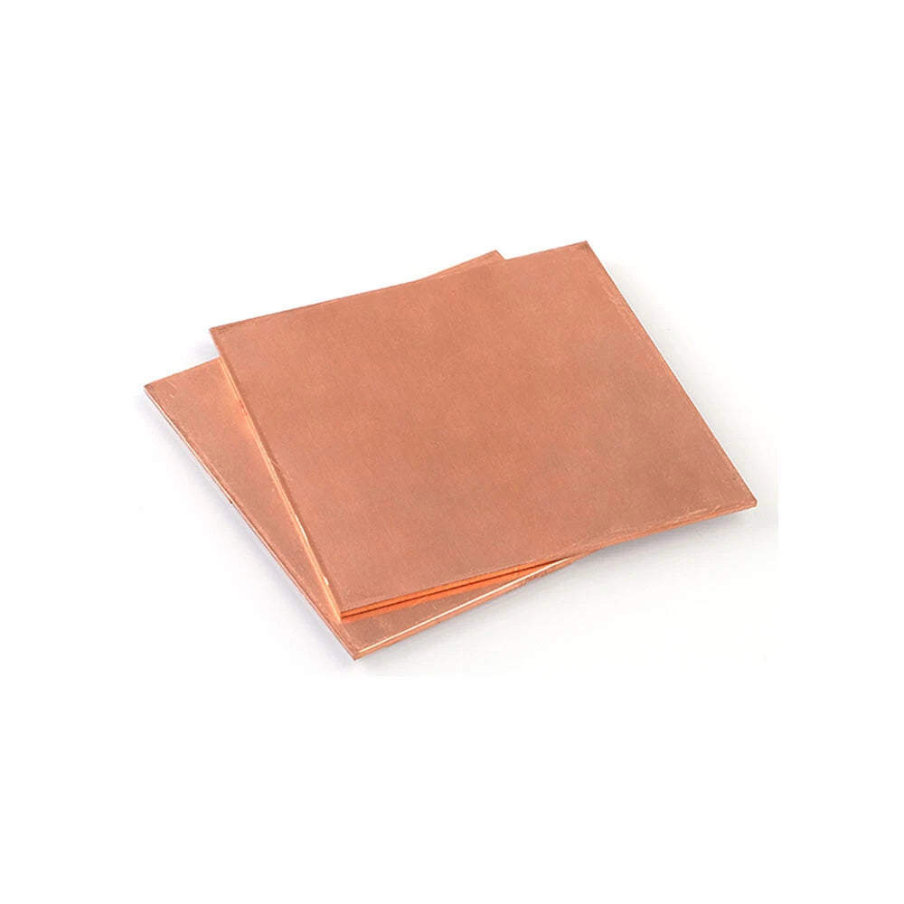 T2 Pure Copper Plate Sheet Copper Block Laser Cut 0.8mm to 5.0mm Thick Many Size