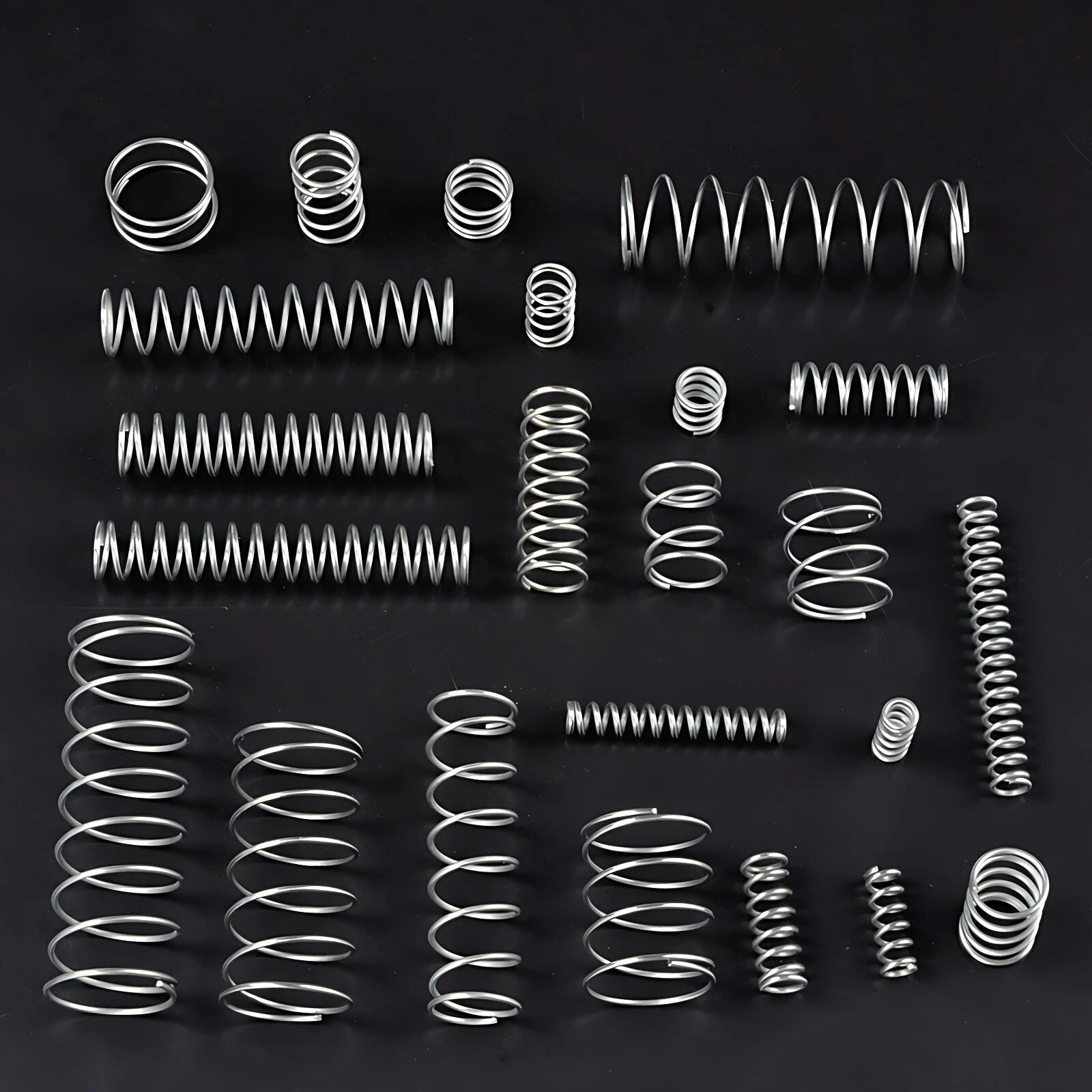 10Pcs Wire Dia.0.7mm-0.8mm OD 4mm-12mm Small Springs Compression Spring Steel