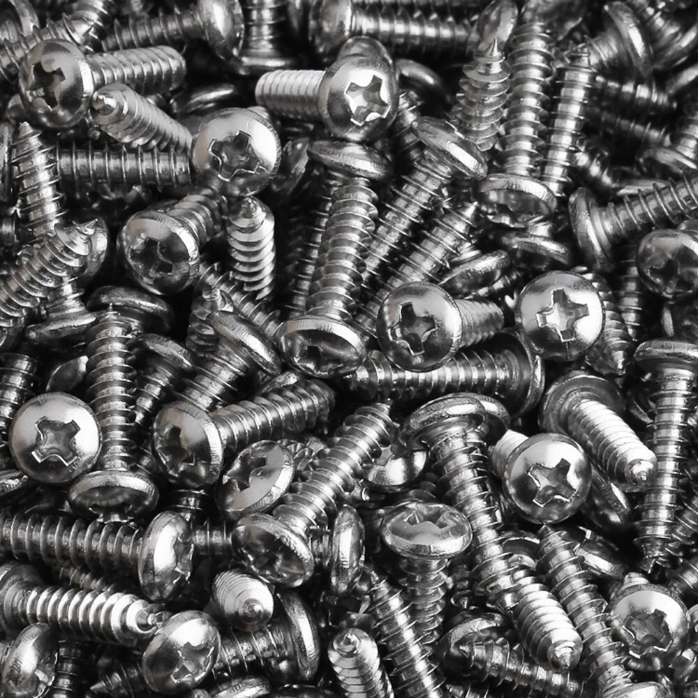 M1.2 M1.4 M1.7 M2 M2.2 M2.6 M3 M3.5 M4 M4.2 Pan Head Self Tapping Screws – 304 Stainless Steel