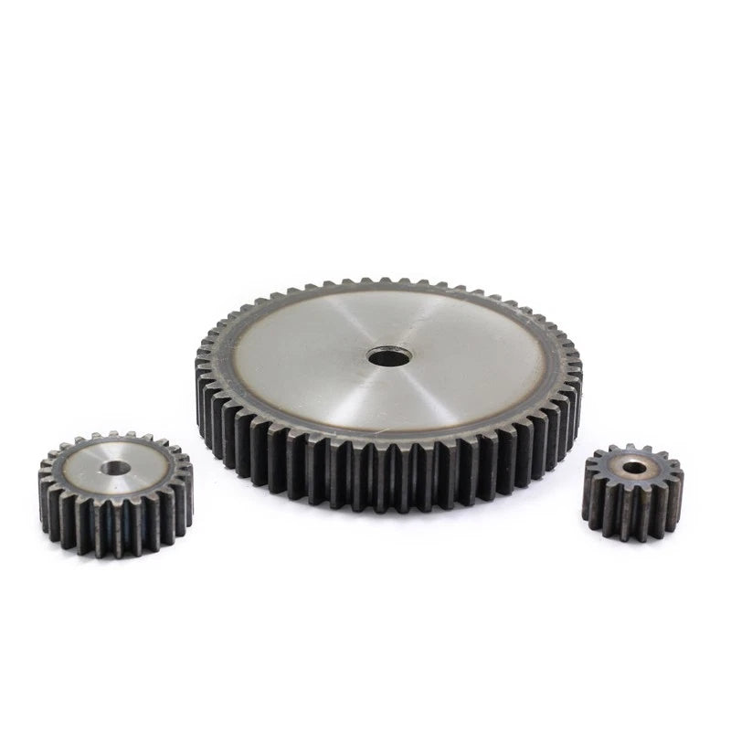 Spur Gear C45 Steel 12 Tooth - 160 Tooth Motor Pinion Flat 1M 1.5M 2M 2.5M 3M 4M
