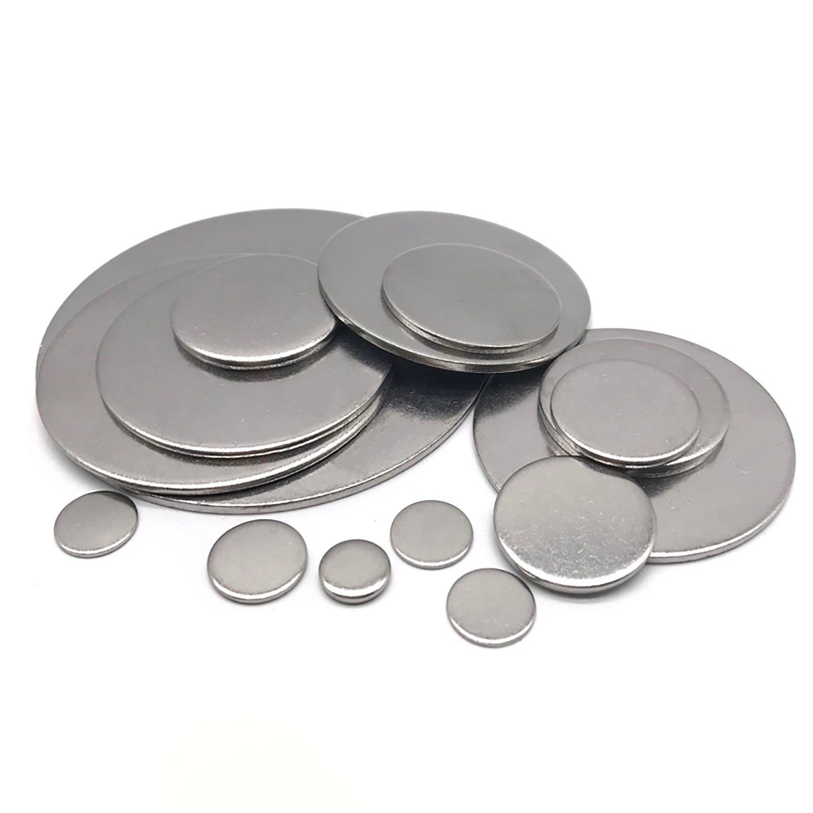 A2 Stainless Steel Blank Disc 0.5-10mm Thick 304 Laser Cut Round Sheet Plate
